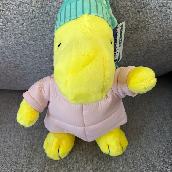 WOODSTOCK Pink Puffer Jacket Plush Snoopy Peanuts Puffer Jacket Coat 2024 - Picture 4 of 7